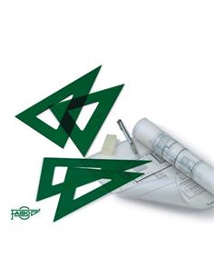 ESCUADRA TECNICA FAIBO 25CM.VERDE 101-25EV