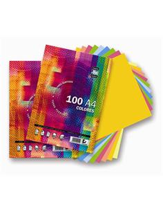 PAPEL A4 80G.100H 10/COL.TAURO 4022/100-A.4