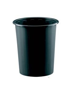 PAPELERA PLASTICO LISA 305 NEGRA