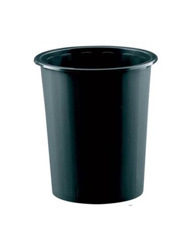PAPELERA PLASTICO LISA 305 NEGRA
