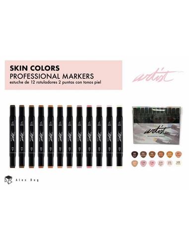 ESTUCHE GAMA ARTIST 12 SKIN AB-0714