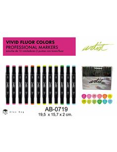 ESTUCHE GAMA ARTIST 12 VIVID FL. AB-0719