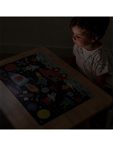 CAJA PUZLE GLOW THE DARK ESPACIO 18813