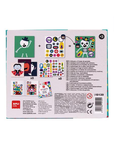 CAJA STICKERS BOX MONSTRUOS 19139