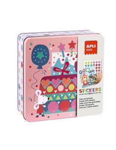 CAJA METAL STICKERS GAME FIESTA 19124