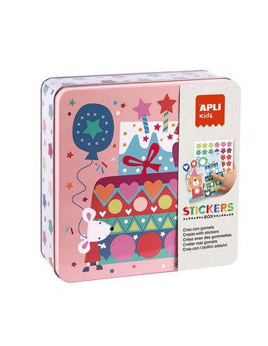 CAJA METAL STICKERS GAME FIESTA 19124