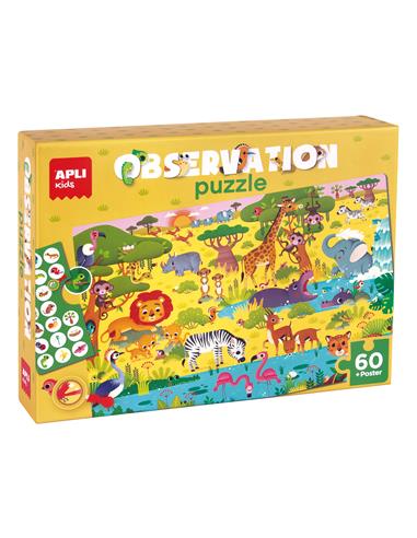 CAJA PUZLE OBSERV. JUNIOR SELVA 60U 19221