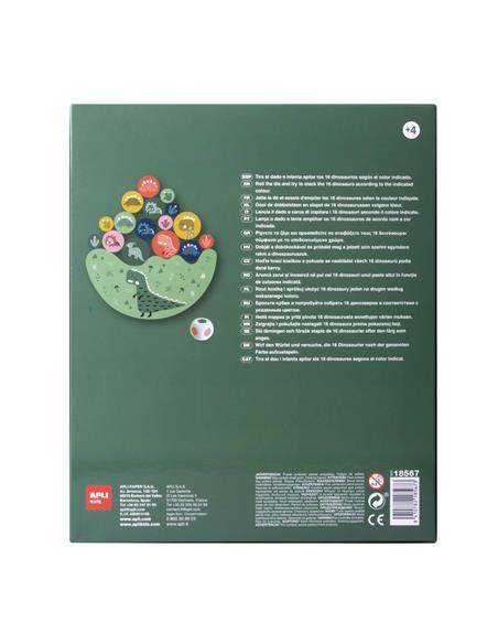 CAJA PUZLE EQUILIB. DINOSAURIOS 16U 18567