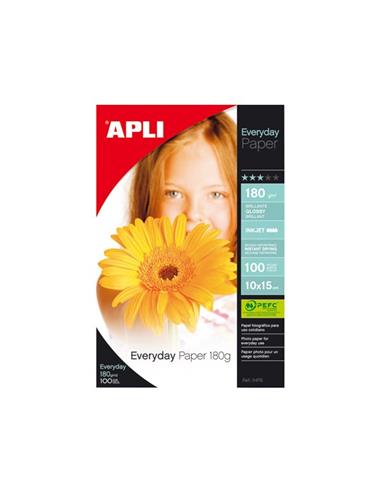PAPEL GLOSSY 11475 APLI 180 GR. 100/H