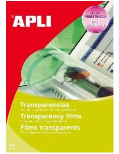 TRANSPARENCIA FOTOCOP. A4 APLI 859