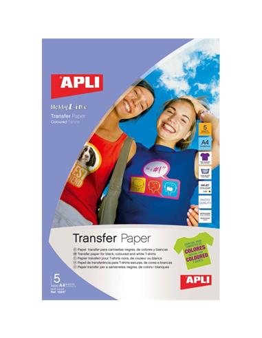 PAPEL TRANSFER APLI 5H OSCUR. 10247