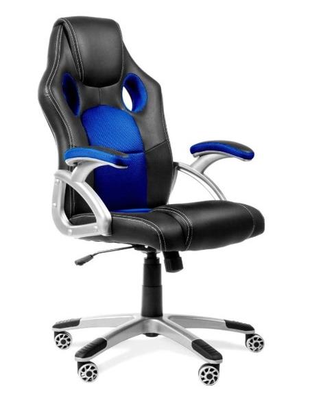 SILLA GAMING ALMANSA SIMIL PIEL NE/AZ 7220BSP84022