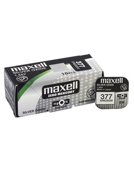PILA MAXEL SR626SW 377 1,55 V. OX. PLATA
