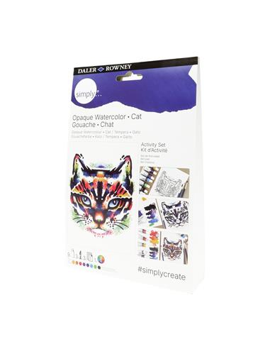SET SIMPLY GOUACHE ACTIV. GATO D126100112
