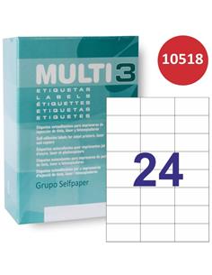 CAJA ETIQUETAS MULTI3 R-10518 70x37 500H