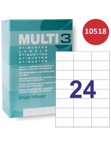 CAJA ETIQUETAS MULTI3 R-10518 70x37 500H