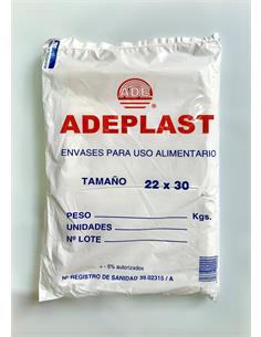 PTE. BOLSAS PLASTICO 22x30 1,5 KG.