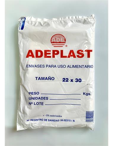 PTE. BOLSAS PLASTICO 22x30 1,5 KG.