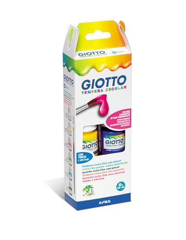 ESTUCHE 6 TEMPERAS 25ML GIOTTO 356600