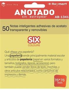 TACO 50 NOTAS INTELIG. ACETATO AB-1341