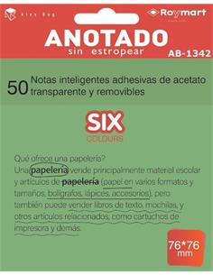 TACO 50 NOTAS INTELIG. ACETATO AB-1342