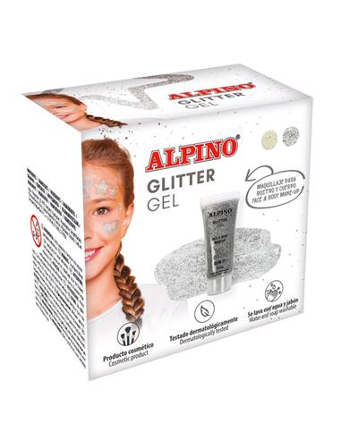 ESTUCHE 6 GLITTER GEL PLATA DL000615