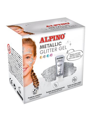 EST. 6 GLITTER GEL METAL. PLATA DL000611