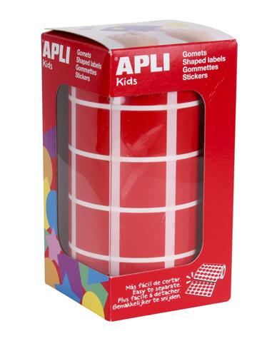 ROLLO GOMETS CUAD. 20x20 ROJO 4877