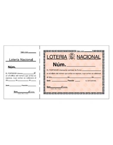 TALONARIO LOTERIA T-15