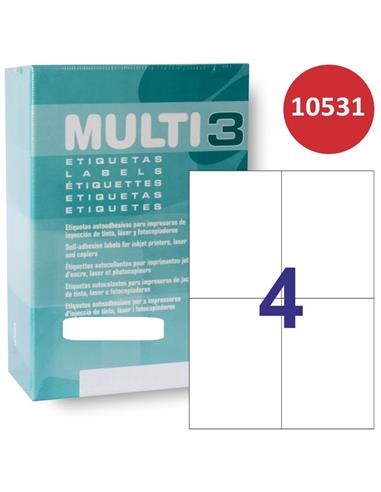 CAJA ETIQUETAS MULTI3 R-10531 105x148 500H