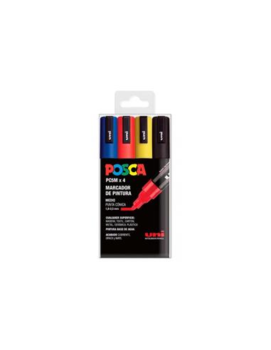 ESTUCHE 4 ROTULADOR POSCA 182634681