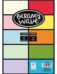 PAPEL A4 100 HOJAS 10/COL. OCW70031
