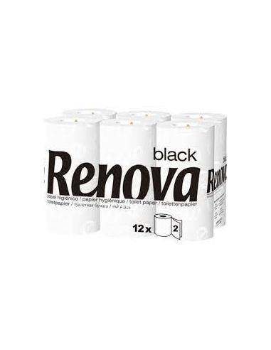 PAPEL HIGIENICO RENOVA BLACK PTE.12