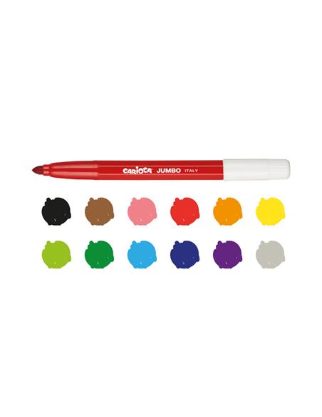 C/ROTULADOR JUMBO 12/C CARIOCA
