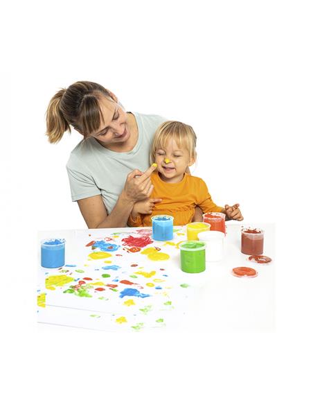 BOTE PINTURA DEDOS 125 ML. MARRON