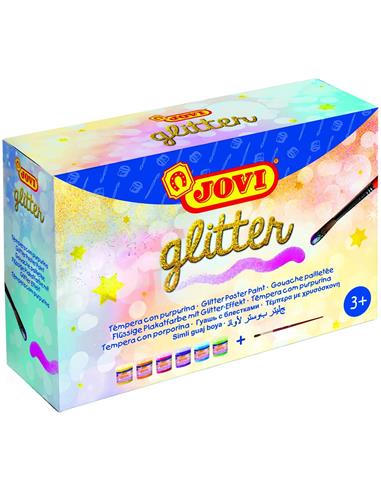TEMPERA GLITTER 6/COL. JOVI 70 CC. 518