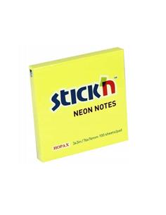 NOTAS ADHESIVAS 76x76 AMAR. NEON 21133