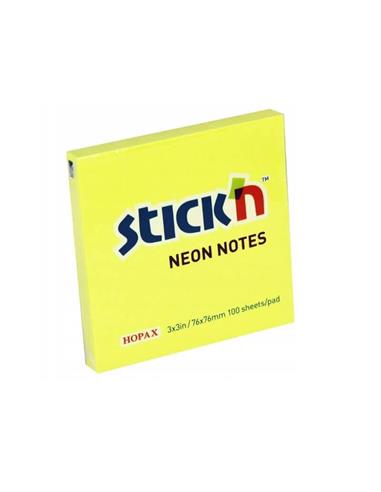 NOTAS ADHESIVAS 76x76 AMAR. NEON 21133