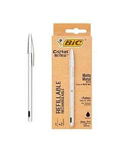 BOLIGRAFO BIC RENEW + 2 REC. BIC NEGRO