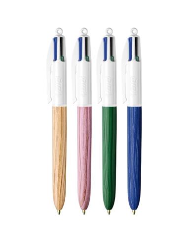 BOLIGRAFO BIC 4/COL. WOOD COL. 507406