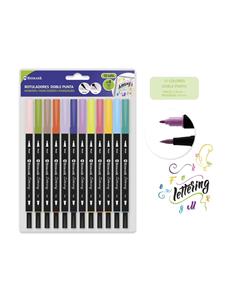 ROTULADOR PINCEL D/PUNTA 12/COL. 330114