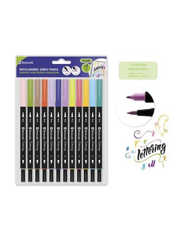 ROTULADOR PINCEL D/PUNTA 12/COL. 330114