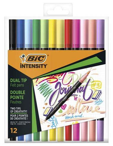 ROTULADOR DOB. PUNTA BIC INTENSITY 12/C