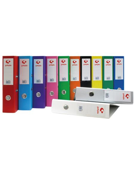 ARCHIVADOR Fº 65 MM. GRAF. VERDE CL.