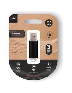 MEMORIA USB 16 GB. NEGRA TEC3006-16