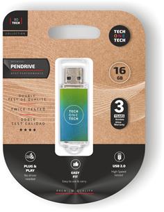 MEMORIA USB 16 GB. VE/AZ TEC4602-16