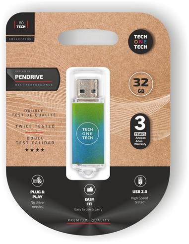 MEMORIA USB 32 GB. VE/AZ TEC4602-32