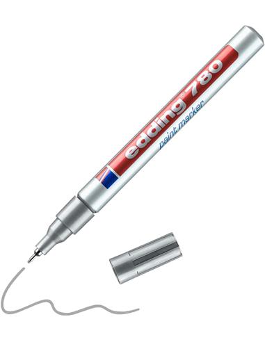 ROTULADOR EDDING 780 PLATA