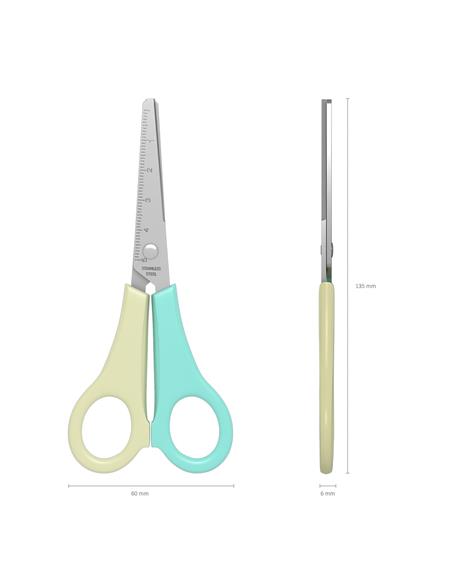 TIJERA ESCOLAR ERK 13,5 CM PASTEL 56920