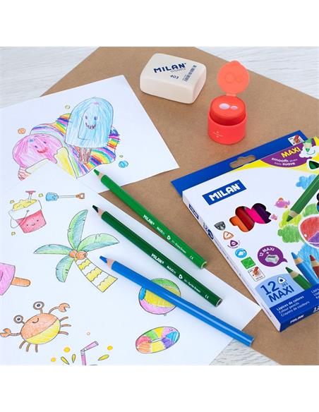 LAPICERO TRING. MAXI MILAN 12 COL. 722612